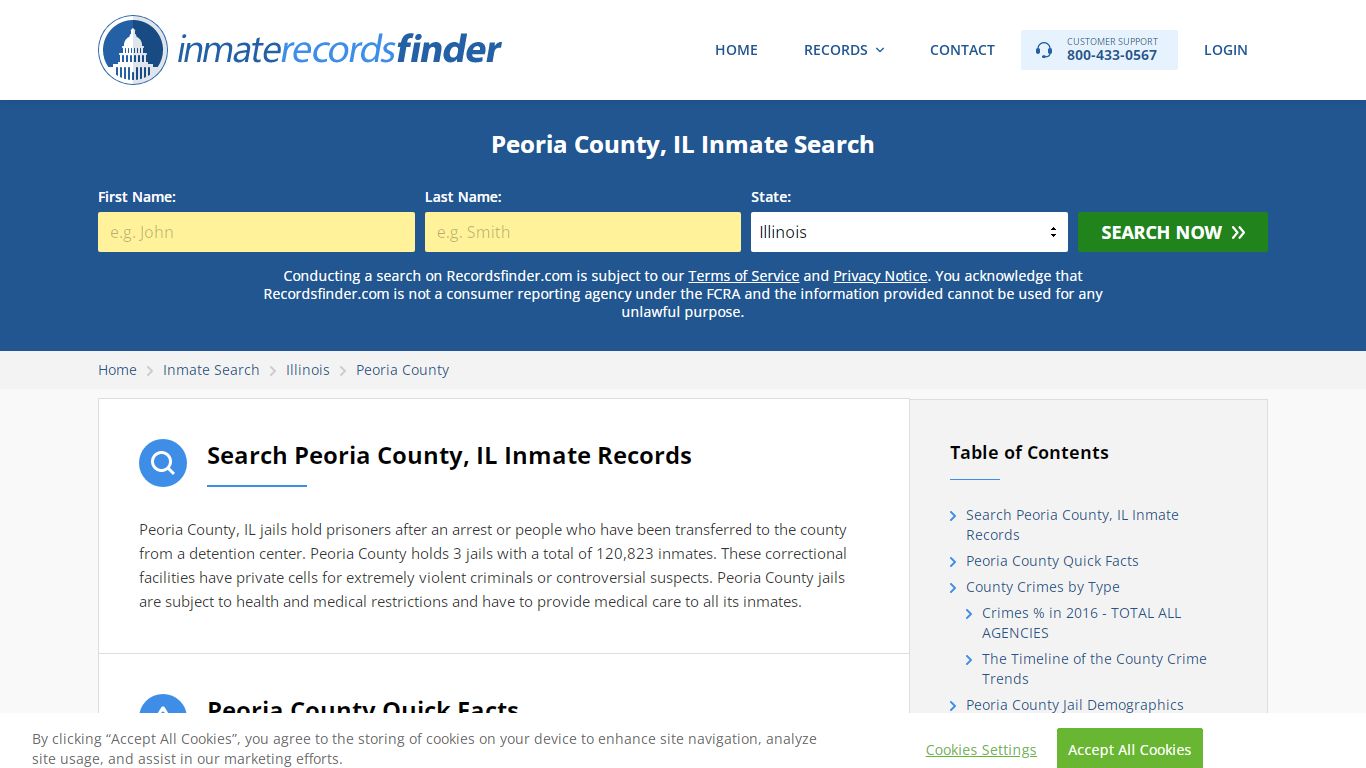 Peoria County, IL Inmate Lookup & Jail Records Online